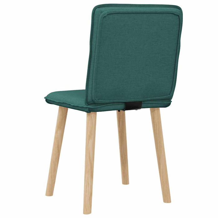 Scaune de bucătărie, 2 buc., verde închis, material textil WALTI