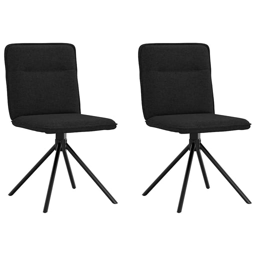 Scaune de bucătărie, 2 buc. negru, textil - WALTI WALTI