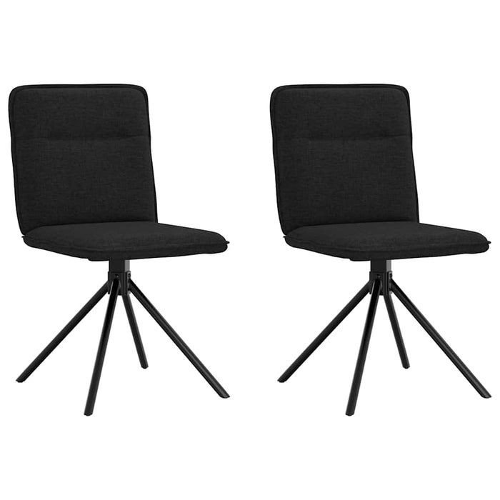 Scaune de bucătărie, 2 buc. negru, textil - WALTI WALTI