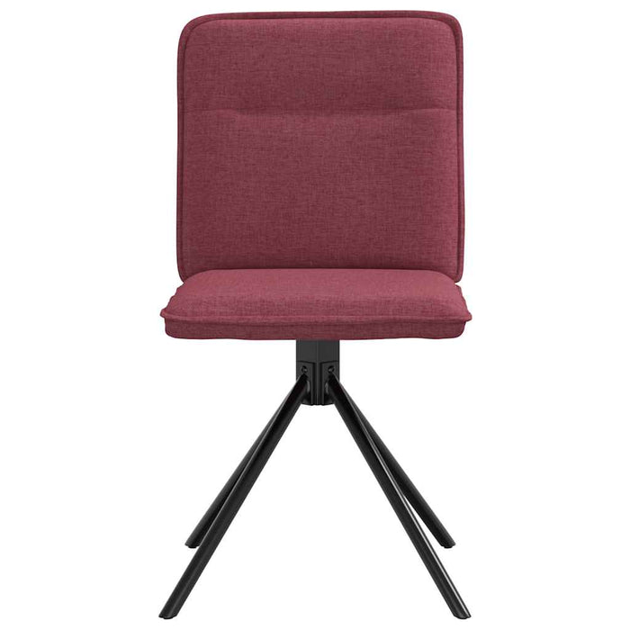 Scaune de bucătărie, 2 buc., roșu vin, material textil WALTI
