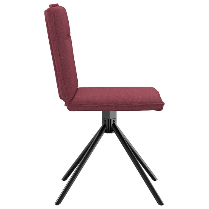Scaune de bucătărie, 2 buc., roșu vin, material textil WALTI