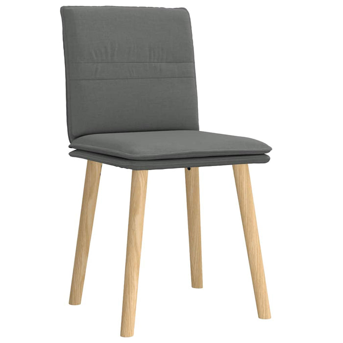 Scaune de sufragerie, 2 buc., gri închis, material textil - WALTI WALTI