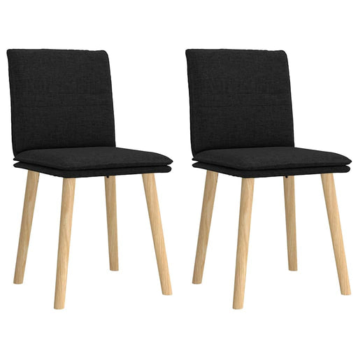 Scaune de bucătărie, 2 buc. negru, textil - WALTI WALTI