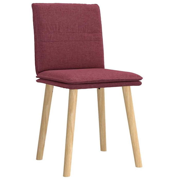 Scaune de bucătărie, 2 buc., roșu vin, material textil WALTI