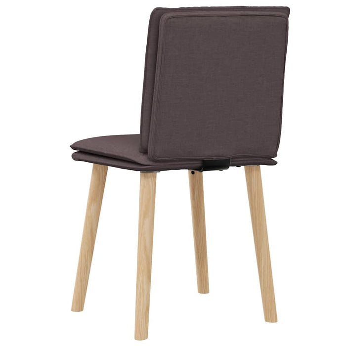 Scaune de masă, 2 buc., maro închis, material textil - WALTI WALTI