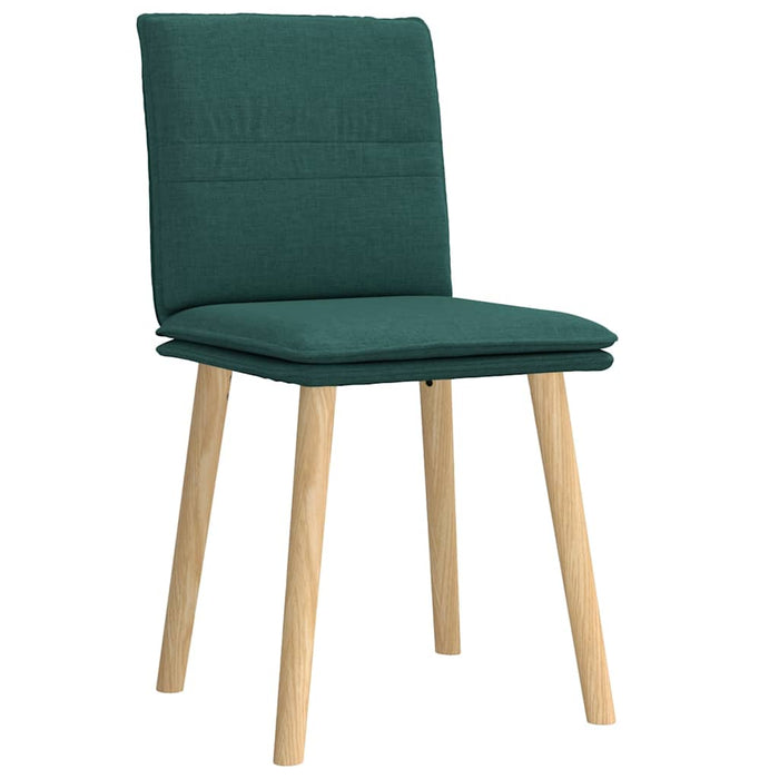 Scaune de bucătărie, 2 buc., verde închis, material textil - WALTI WALTI
