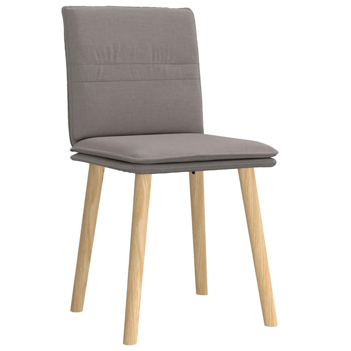 Scaune de bucătărie, 2 buc., gri taupe, material textil WALTI