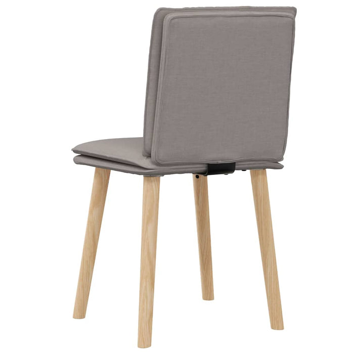 Scaune de bucătărie, 2 buc., gri taupe, material textil WALTI
