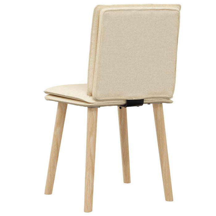 Scaune de bucătărie, 2 buc., crem, material textil WALTI