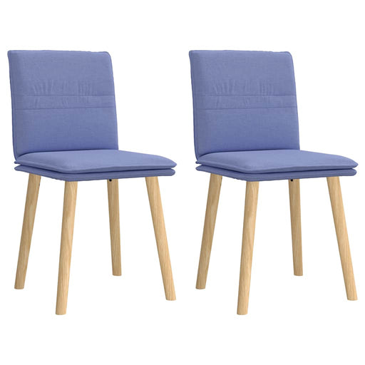 Scaune de sufragerie 2 buc țesătură Jeans Blue - WALTI WALTI