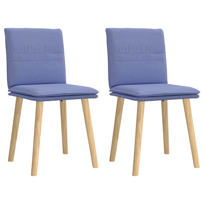 Scaune de sufragerie 2 buc țesătură Jeans Blue - WALTI WALTI