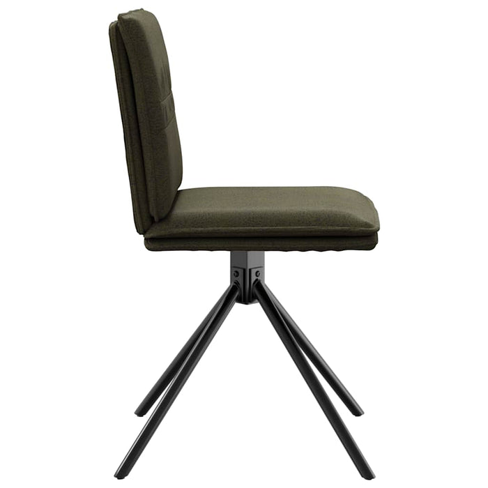 Scaun de sufragerie din piele sintetică verde armată - WALTI WALTI