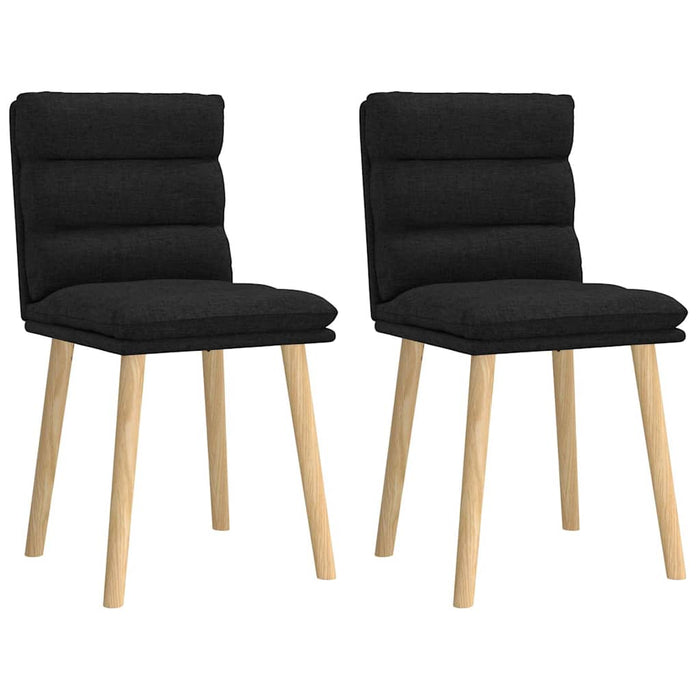 Scaune de bucătărie, 2 buc. negru, textil - WALTI WALTI
