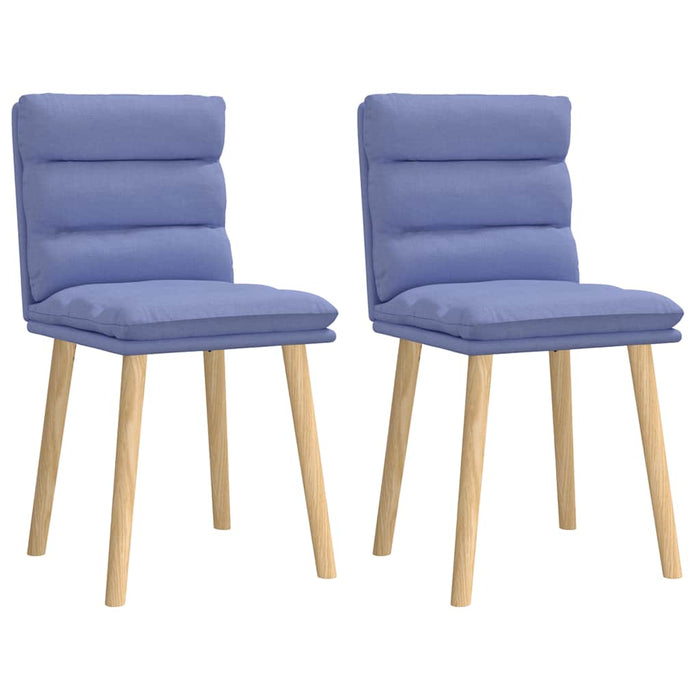 Scaune de sufragerie 2 buc țesătură Jeans Blue - WALTI WALTI