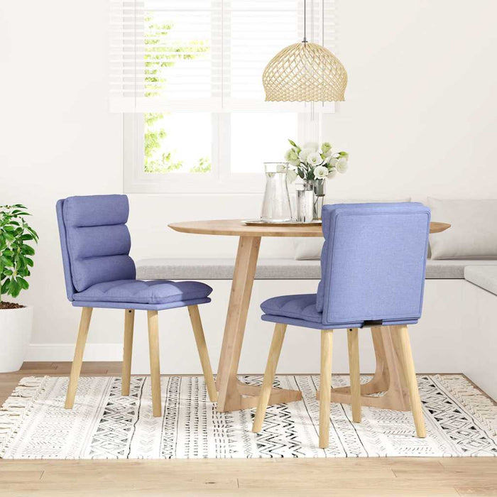 Scaune de sufragerie 2 buc țesătură Jeans Blue - WALTI WALTI