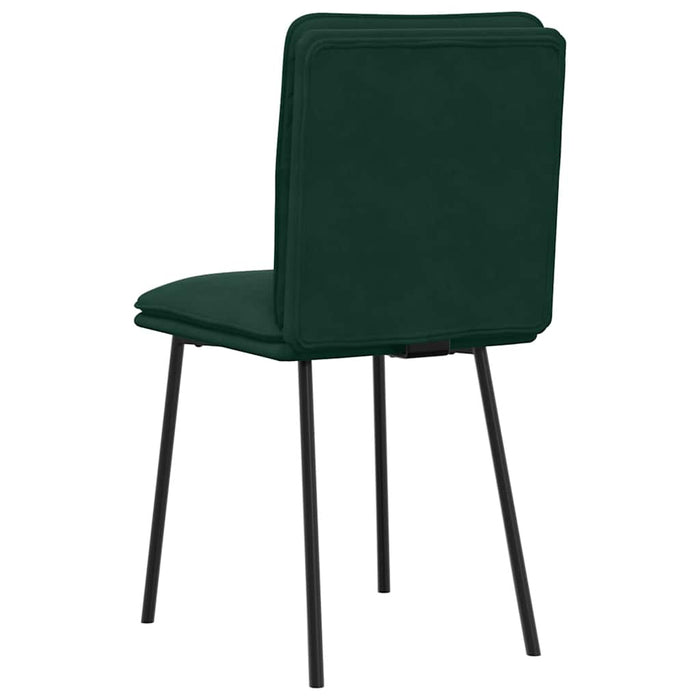 Scaune de sufragerie, 2 buc., verde închis, catifea WALTI