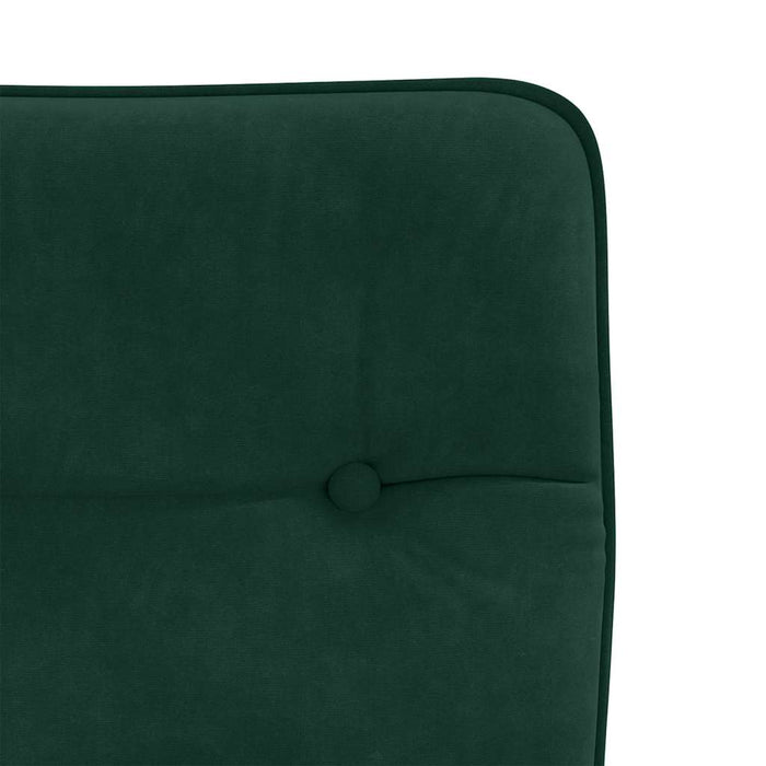 Scaune de sufragerie, 2 buc., verde închis, catifea WALTI