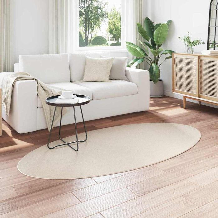 Covoare de zonă Oval HUARTE Bej 100 x 200 cm 100% Polyester - WALTI WALTI