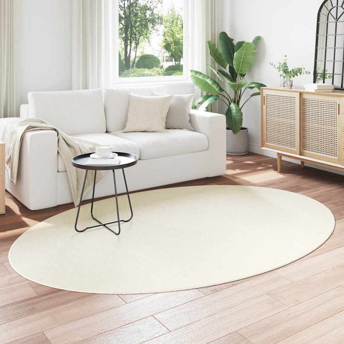 Covoare de zonă Oval HUARTE Crem 160 x 230 cm 100% Polyester - WALTI WALTI