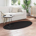Covoare de zonă Oval HUARTE Negru 150 x 80 cm 100% Polyester - WALTI WALTI