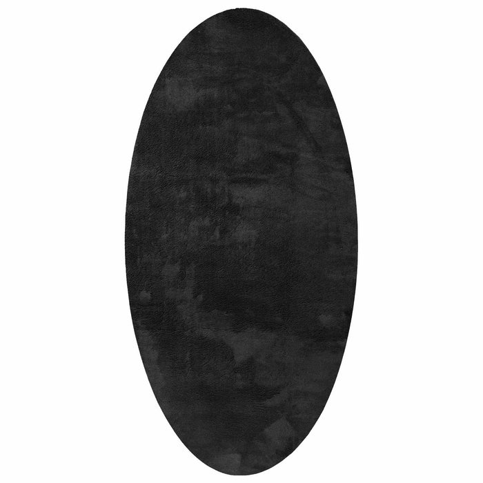 Covoare de zonă Oval HUARTE Negru 150 x 80 cm 100% Polyester - WALTI WALTI