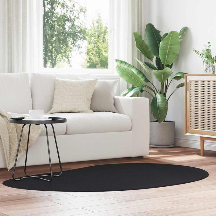 Covor Negru 120 x 170 cm Poliester - WALTI WALTI
