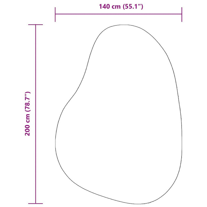 Covor HUARTE Verde pădure 140 x 200 cm Poliester WALTI
