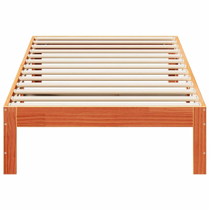 Cadru de pat fără saltea maro ceruit 80x200 cm lemn masiv pin - WALTI WALTI