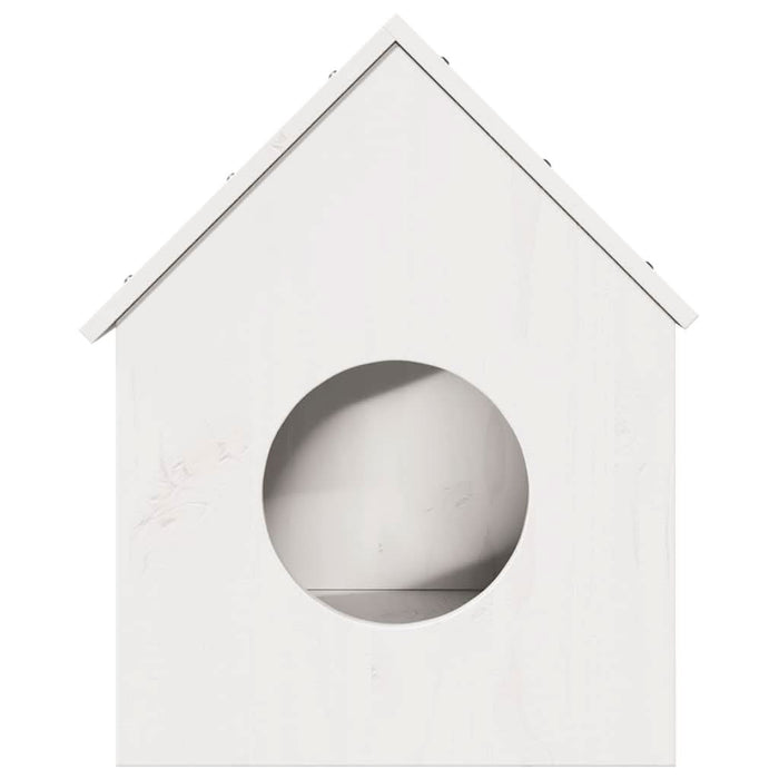 Casă pentru pisici albă 41x50x50 cm lemn masiv de pin - WALTI WALTI