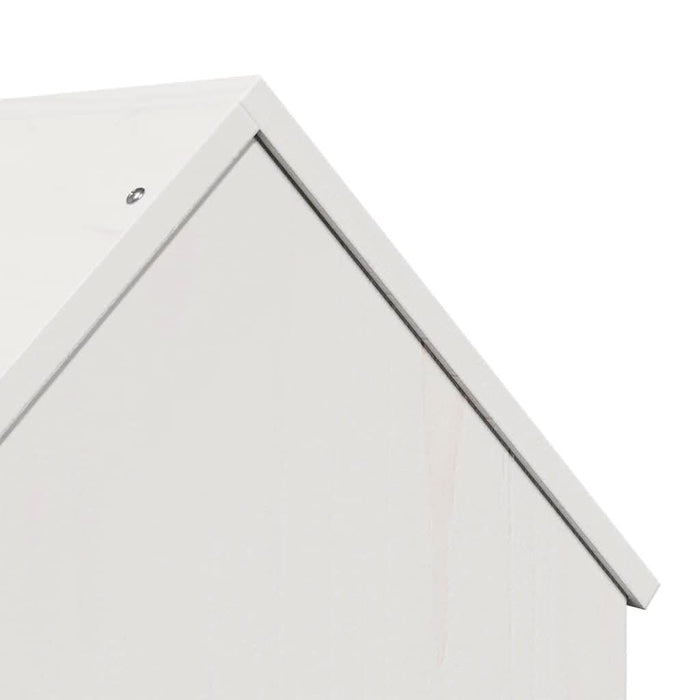 Casă pentru pisici albă 41x50x50 cm lemn masiv de pin - WALTI WALTI