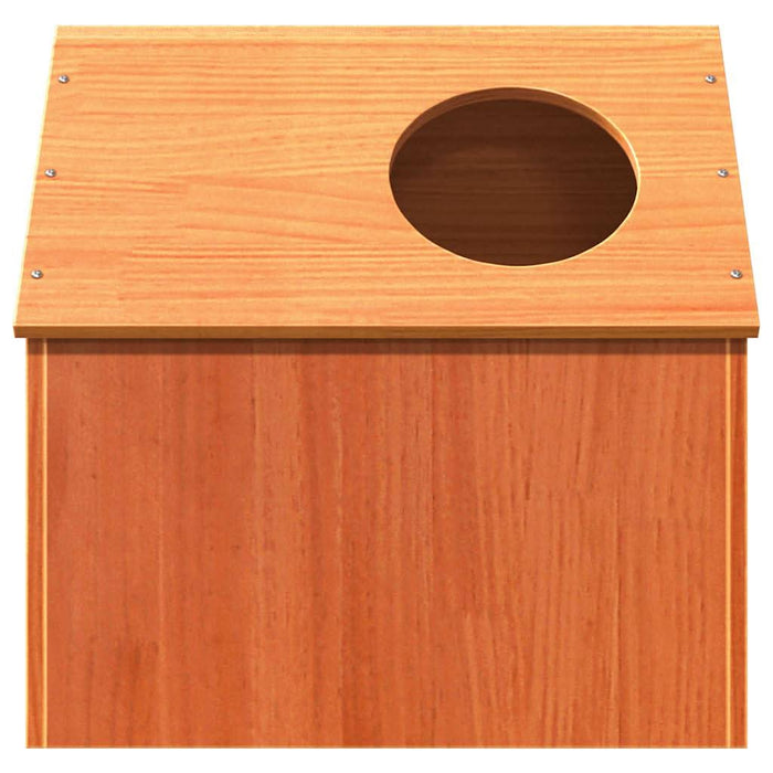 Ceară pentru Casă pisici maro 41x50x50 cm Lemn masiv de pin - WALTI WALTI