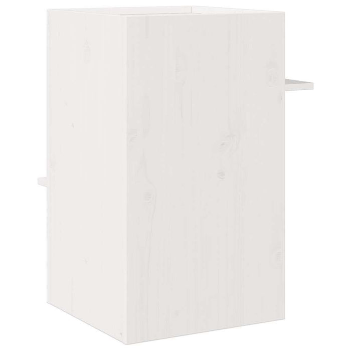 Casă pentru pisici albă 43x43x60 cm din lemn masiv de pin - WALTI WALTI