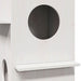 Casă pentru pisici albă 43x43x60 cm din lemn masiv de pin - WALTI WALTI