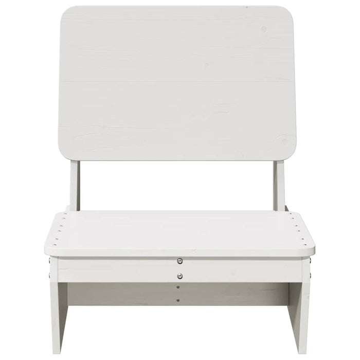 Scaune de grădină 2 buc alb 60x64x70,5 cm lemn masiv de pin - WALTI WALTI