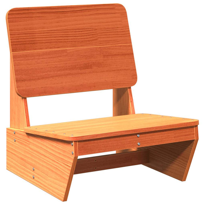 Scaune grădină 2 buc maro ceară 60x64x70,5 cm lemn masiv de pin - WALTI WALTI