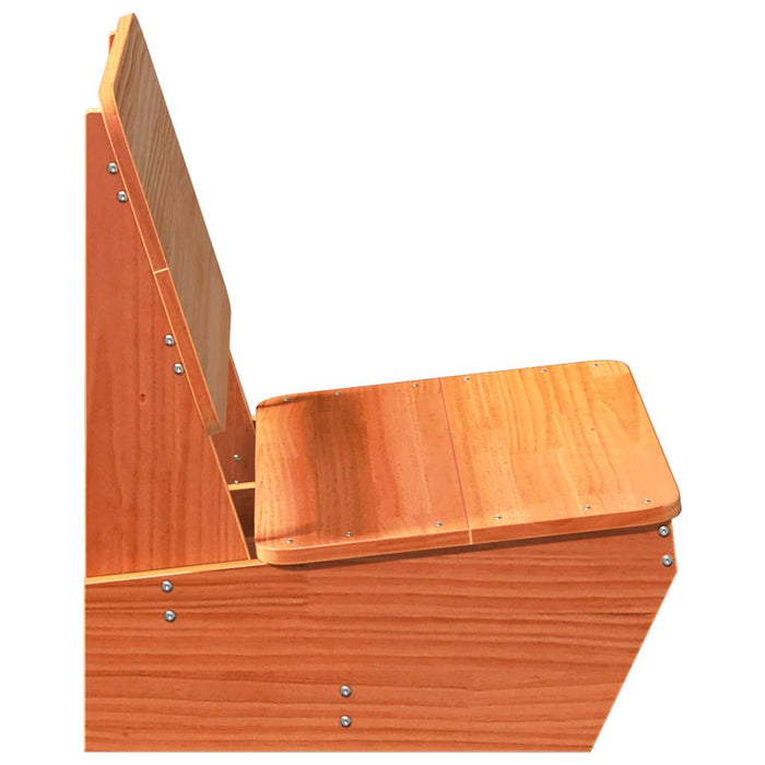 Scaune grădină 2 buc maro ceară 60x64x70,5 cm lemn masiv de pin - WALTI WALTI