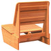 Scaune grădină 2 buc maro ceară 60x64x70,5 cm lemn masiv de pin - WALTI WALTI