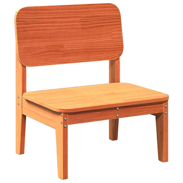 Scaun de grădină, maro ceruit,60x52,5x72 cm, lemn masiv de pin - WALTI WALTI