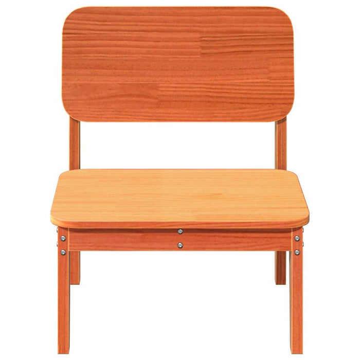 Scaune grădină 2 buc maro ceară 60x52,5x72 cm lemn masiv de pin - WALTI WALTI