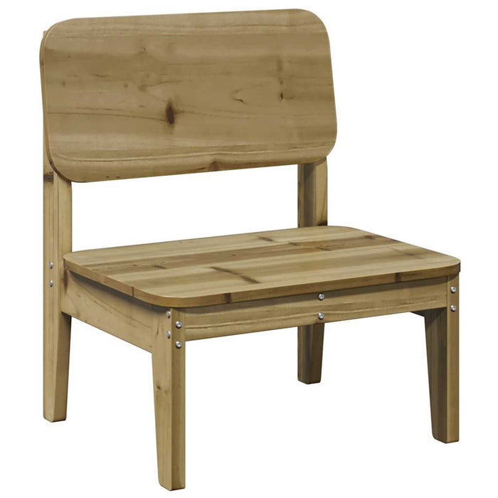 Scaune de grădină 2 buc 60x52,5x72 cm Lemn impregnat de pin - WALTI WALTI