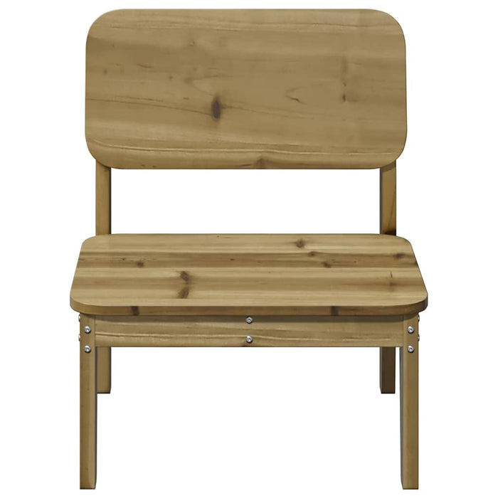 Scaune de grădină 2 buc 60x52,5x72 cm Lemn impregnat de pin - WALTI WALTI
