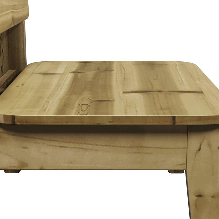 Scaune de grădină 2 buc 60x52,5x72 cm Lemn impregnat de pin - WALTI WALTI
