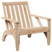 Scaun Adirondack de grădină 75x77x77 cm, lemn masiv de pin - WALTI WALTI