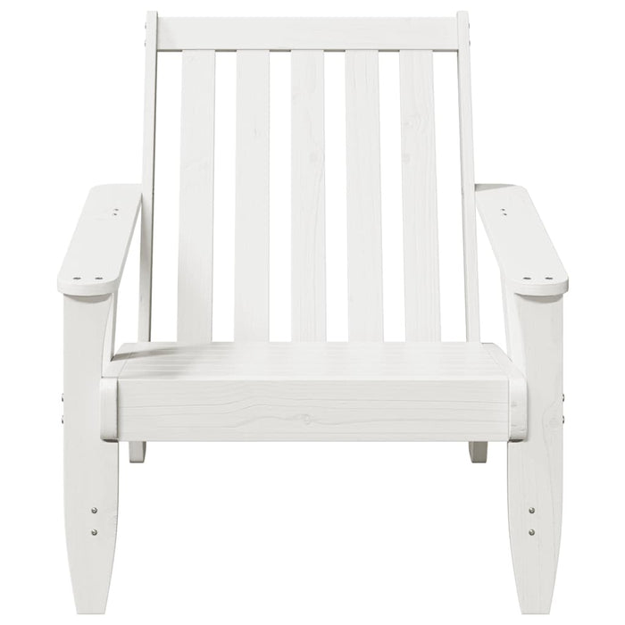 Scaun Adirondack de grădină alb 75x77x77 cm lemn masiv de pin - WALTI WALTI