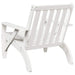 Scaun Adirondack de grădină alb 75x77x77 cm lemn masiv de pin - WALTI WALTI