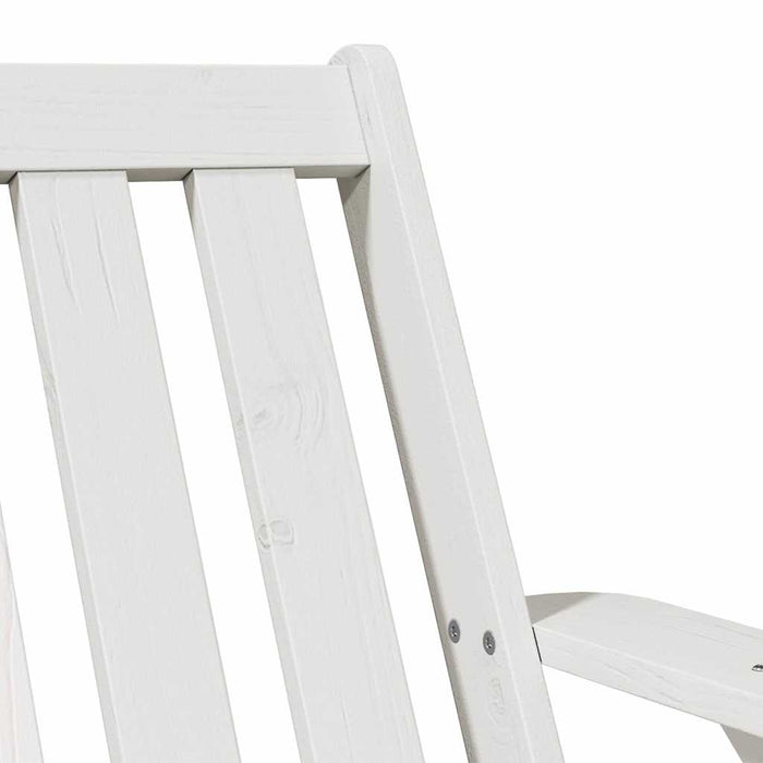 Scaun Adirondack de grădină alb 75x77x77 cm lemn masiv de pin - WALTI WALTI