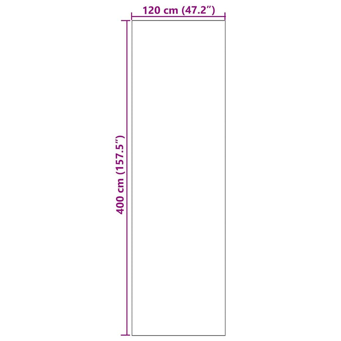 Covoraș de intrare Altele Negru 120 x 400 cm Poliamidă și PVC WALTI