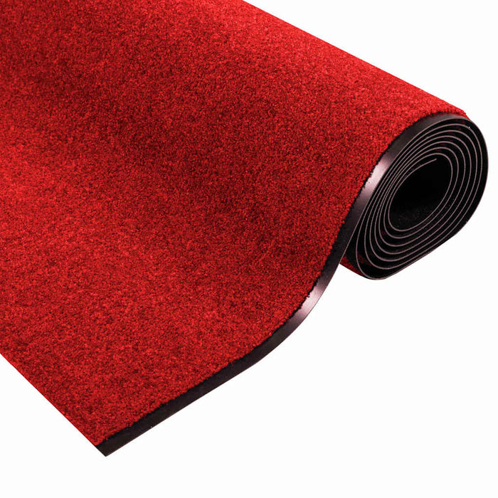 Covoraș de intrare Roșu și Negru 120 x 400 cm Poliamidă și PVC WALTI