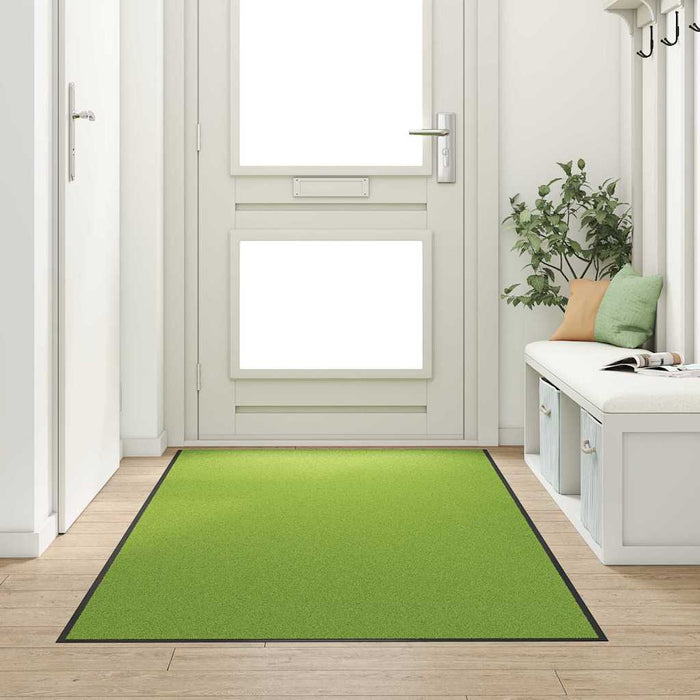 Covoraș de intrare Verde și Negru 120 x 250 cm Poliamidă și PVC - WALTI WALTI