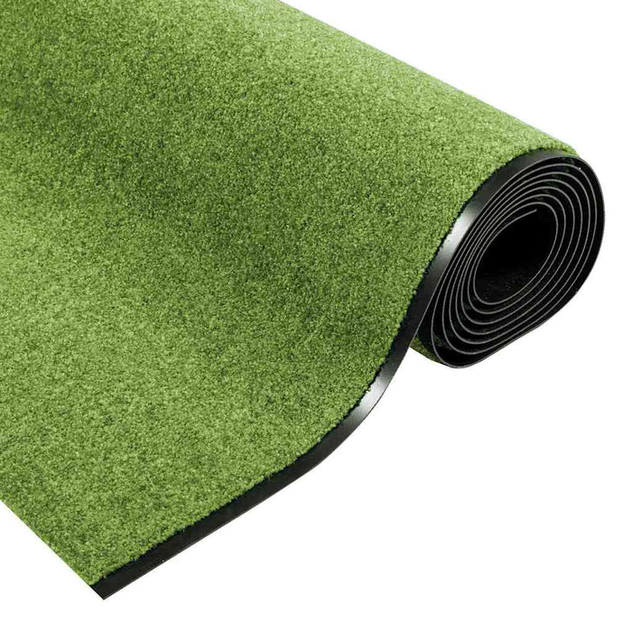 Covoraș de intrare Verde și Negru 120 x 400 cm Poliamidă și PVC - WALTI WALTI